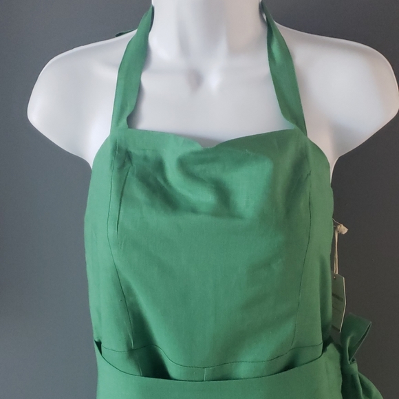 Forever 21 Green Linen Blend Skort Romper - Picture 4 of 8